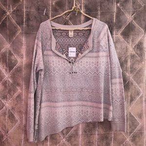 NEW W/ TAGS FREE PEOPLE Fair Isle Henley